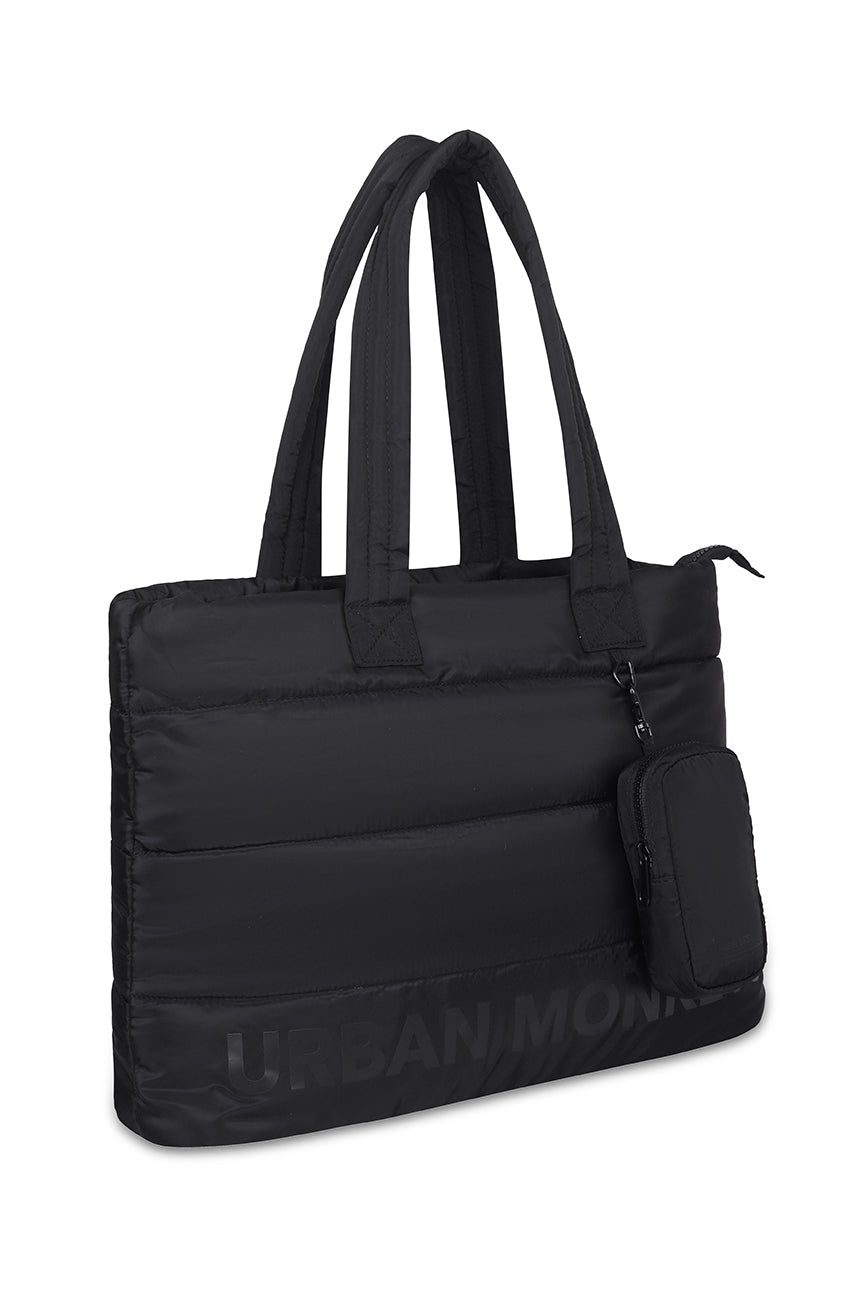 Puffer Shoulder Bag // Black On Black Urban Monkey®