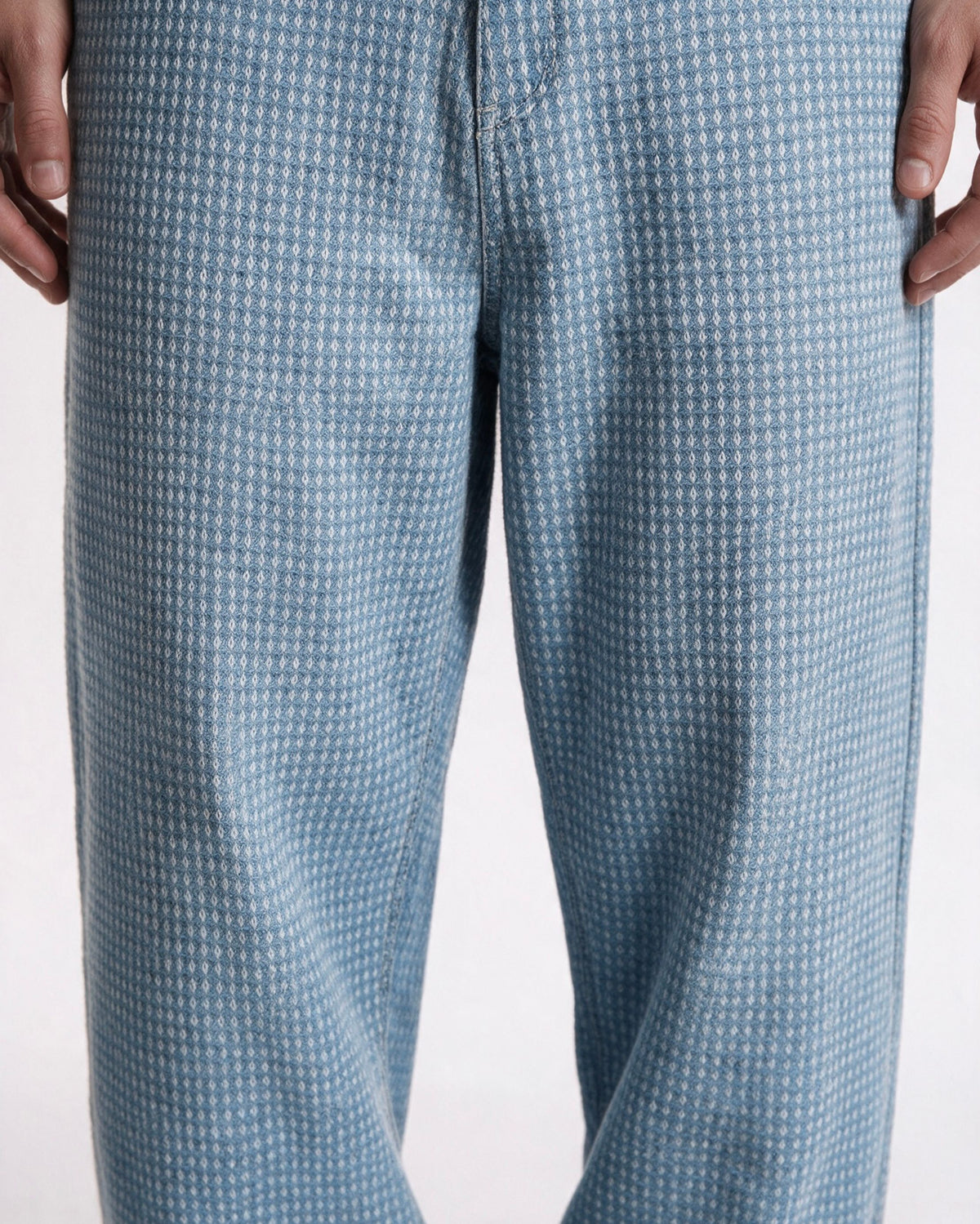 Waffle Textured Loose Fit Pants Urban Monkey®