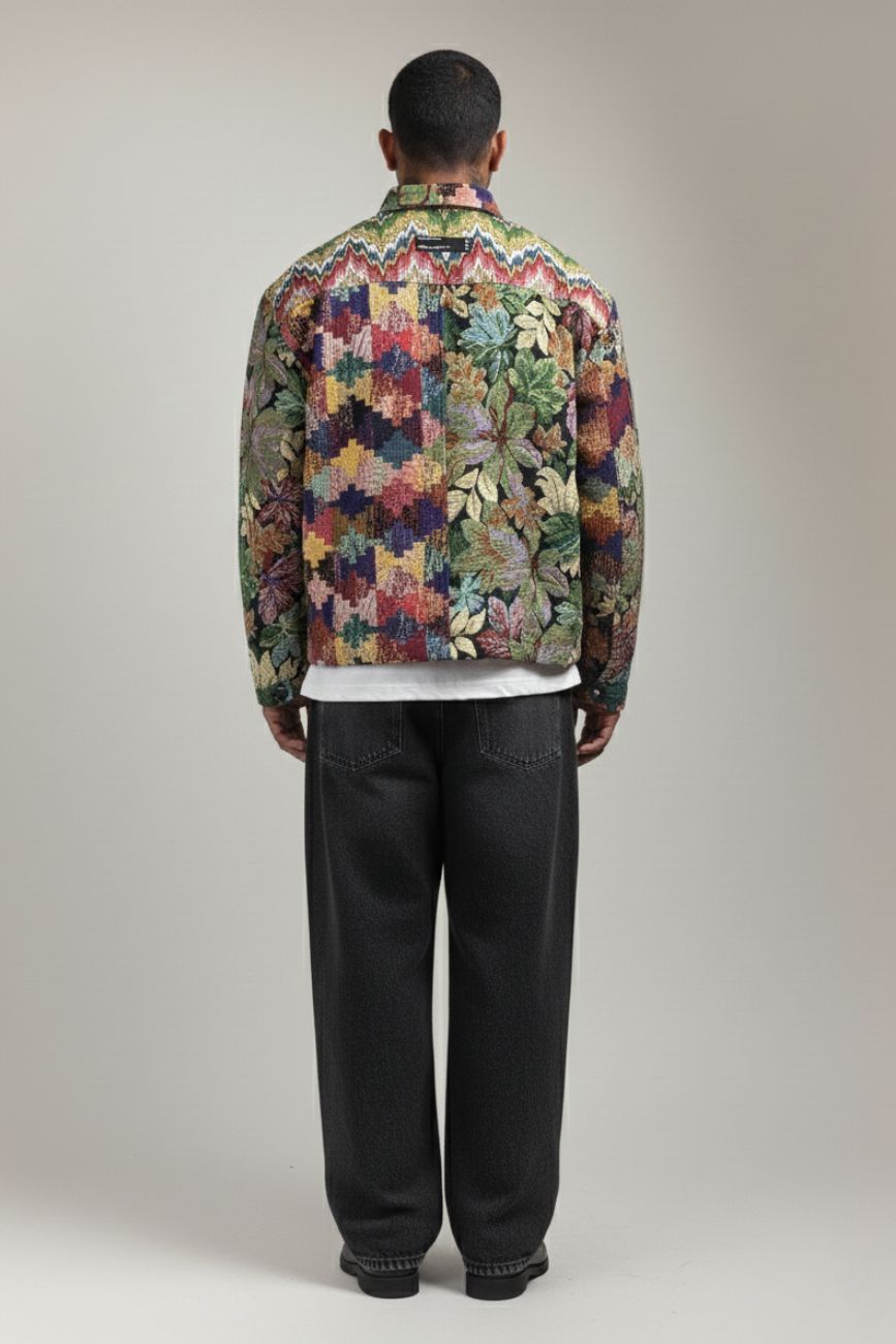 Flowers are dope // Jacquard Bomber Jacket Urban Monkey®