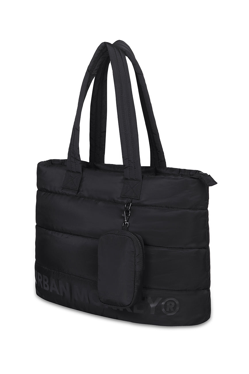 Puffer Shoulder Bag // Black On Black Urban Monkey®