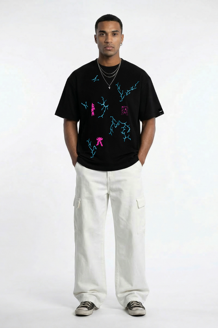 Buy Asura Black Oversized Fit T-Shirt Online – Urban Monkey®