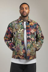 Flowers are dope // Jacquard Bomber Jacket Urban Monkey®