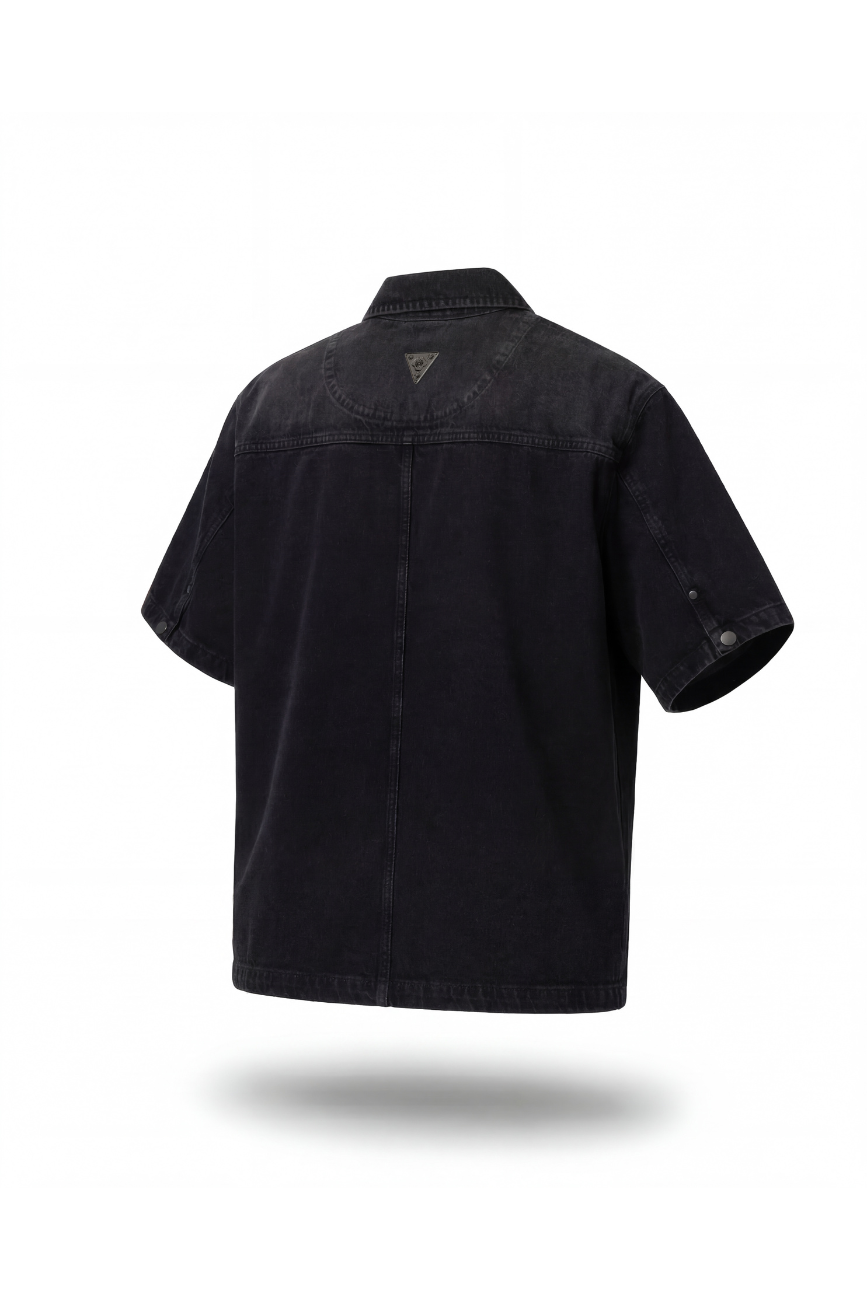 Denim Short Sleeves Shirt Urban Monkey®