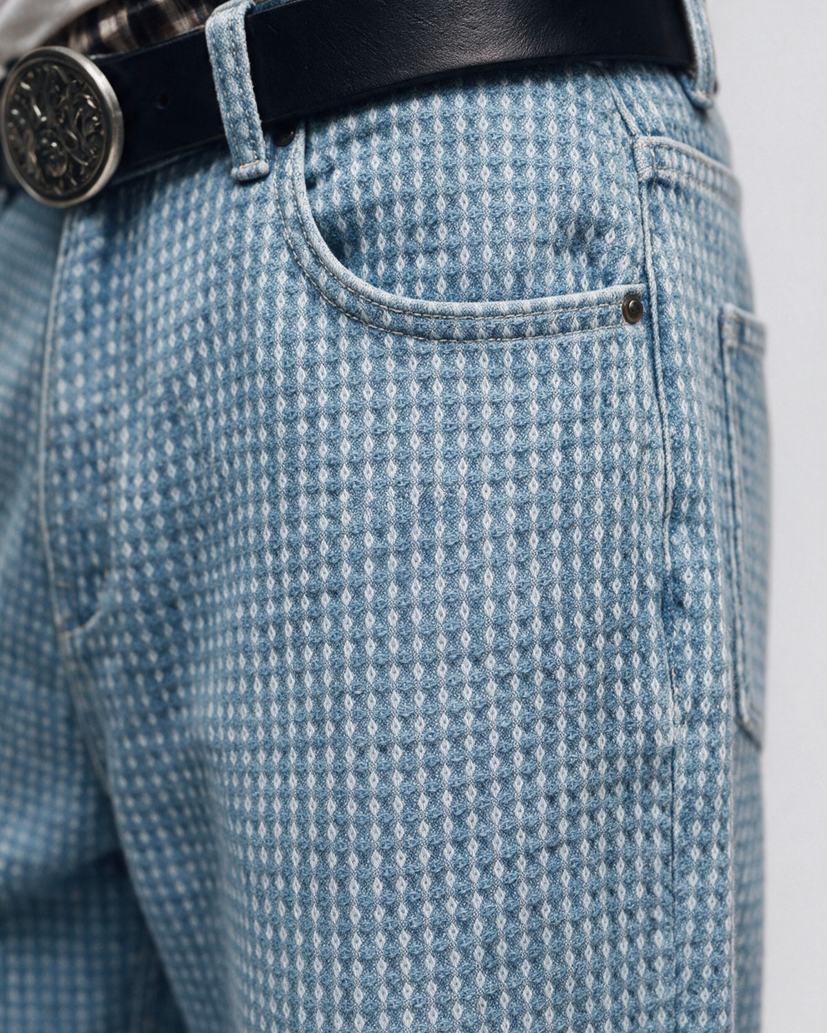 Waffle Textured Loose Fit Pants Urban Monkey®