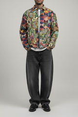 Flowers are dope // Jacquard Bomber Jacket Urban Monkey®