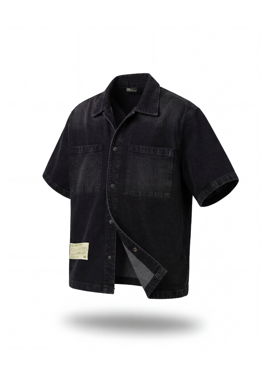 Denim Short Sleeves Shirt Urban Monkey®