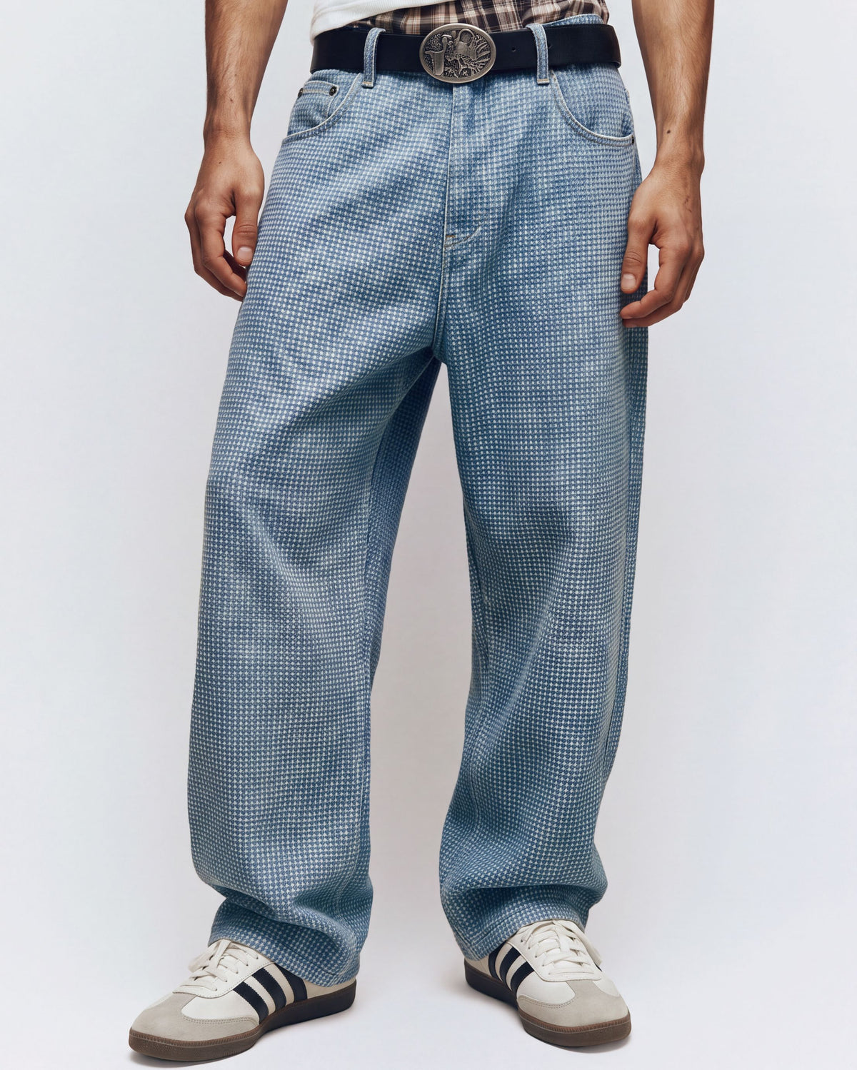 Waffle Textured Loose Fit Pants Urban Monkey®