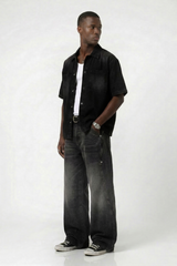 Denim Short Sleeves Shirt Urban Monkey®