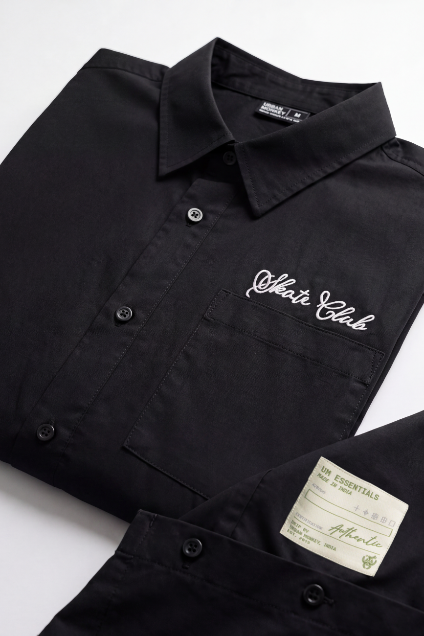 Le Classique Boxy Shirt // Black Urban Monkey®