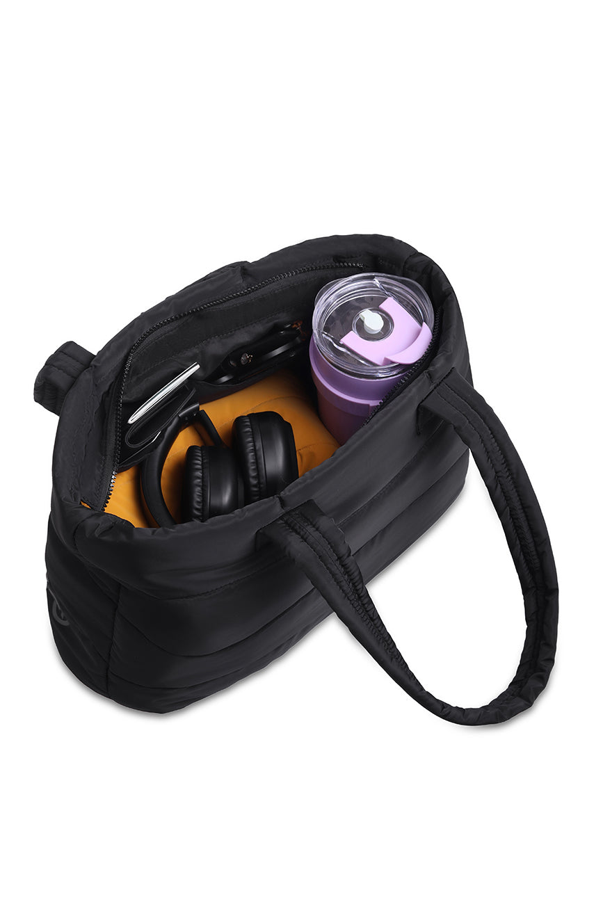 Puffer Shoulder Bag // Black On Black Urban Monkey®