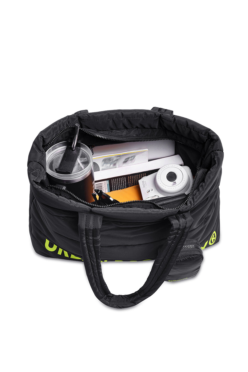Pack of 2 Puffer bags // Neon On Black Urban Monkey®
