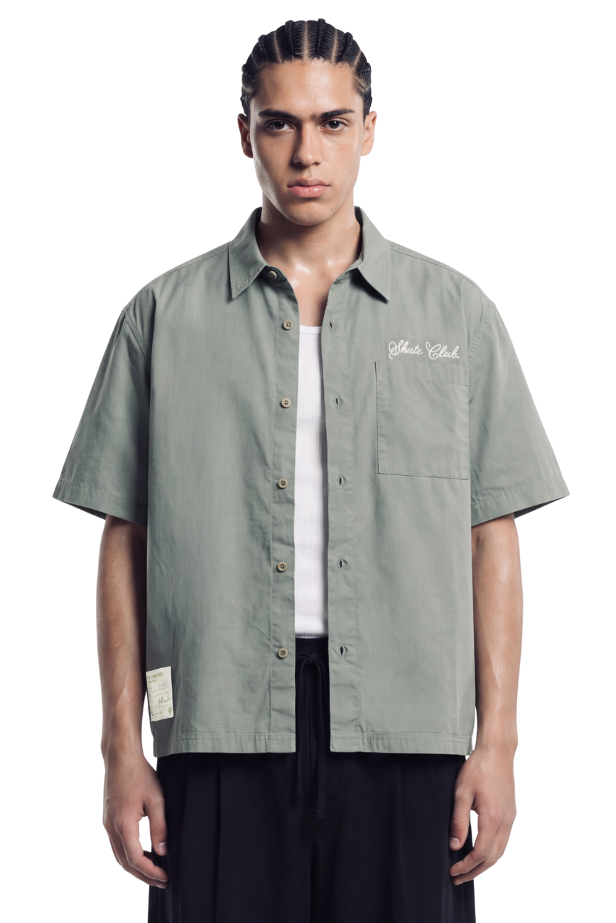 Le Classique Boxy Shirt // Sage Green Urban Monkey®
