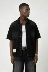 Denim Short Sleeves Shirt Urban Monkey®