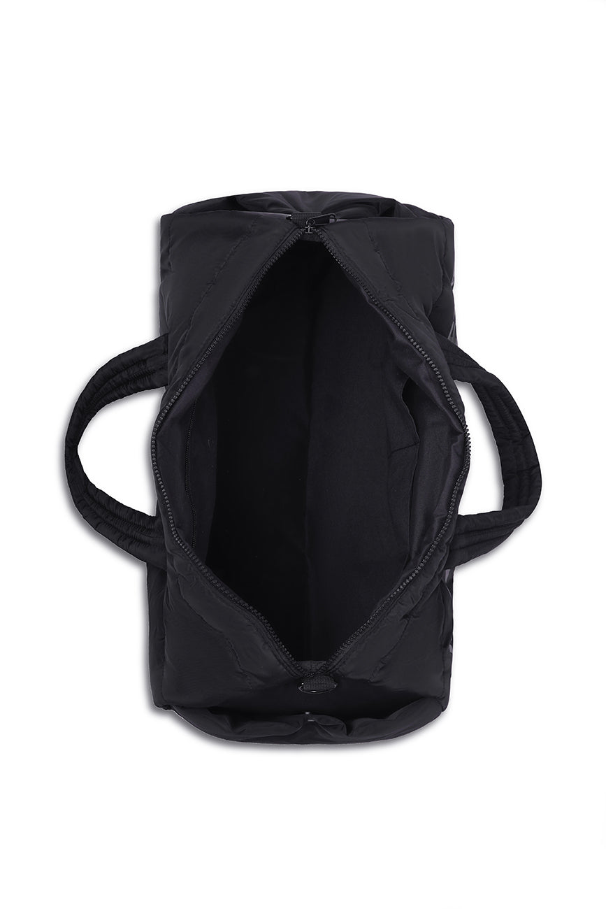 Puffer Duffle Bag // Black On Black Urban Monkey®