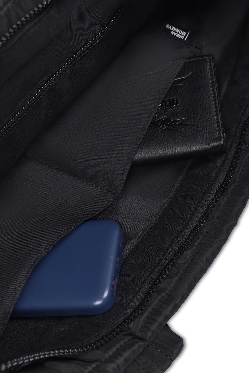 Puffer Shoulder Bag // Black On Black Urban Monkey®