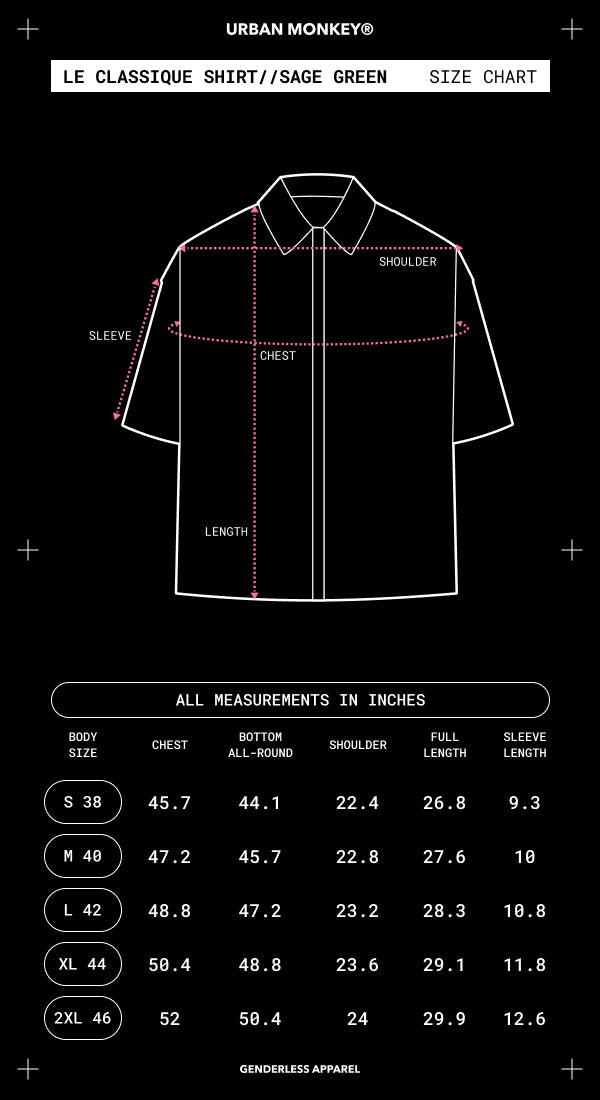 Size Chart Mobile Image