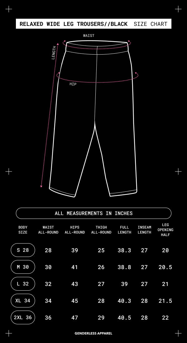 Size Chart Mobile Image