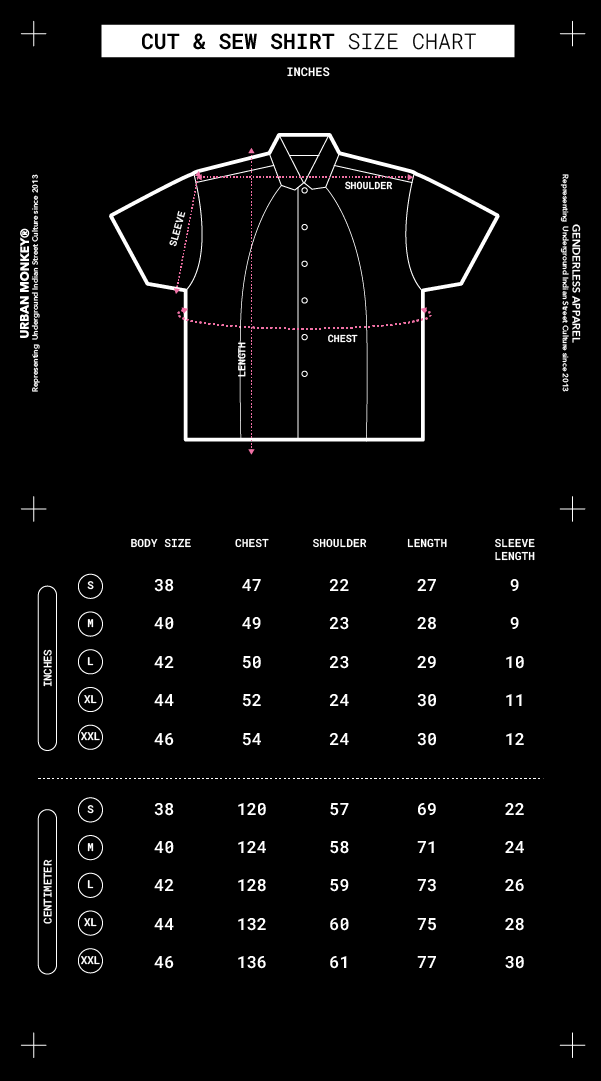 Size Chart Mobile Image