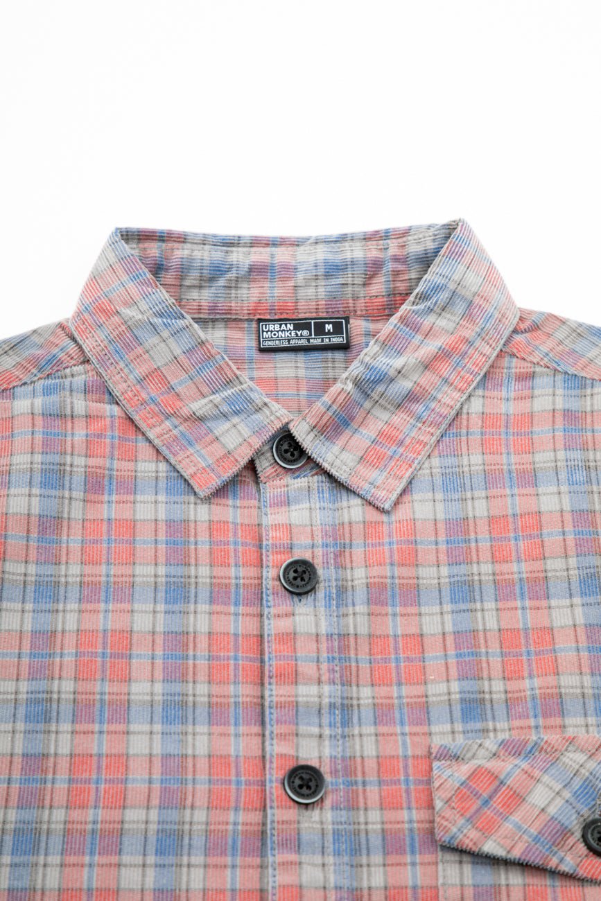 Check Corduroy Shirt 006 // regular fit - Urban Monkey® - UM24_SH_001H_S