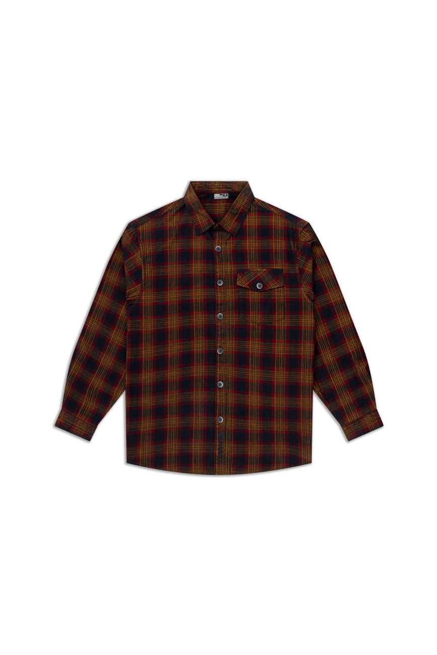 Check Corduroy Shirt 007 // regular fit - Urban Monkey® - UM24_SH_001G_S