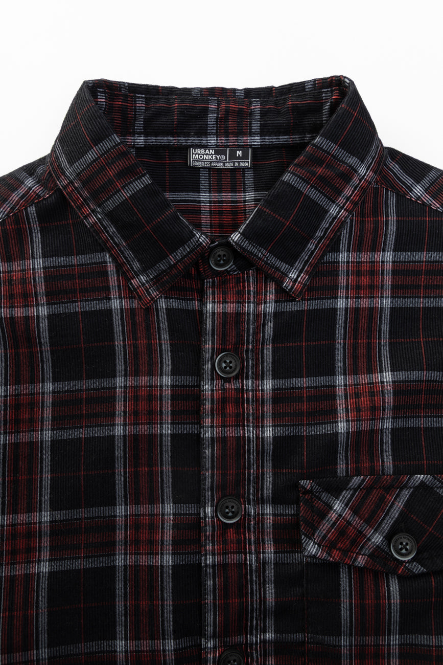 Check Corduroy Shirt 011 // regular fit Urban Monkey®