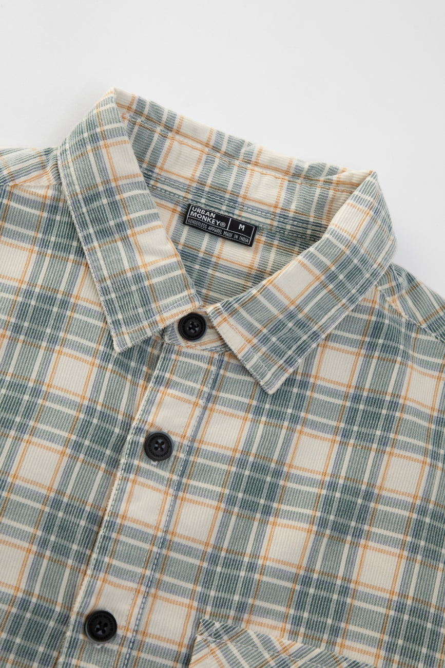 Check Corduroy Shirt 012 // regular fit Urban Monkey®