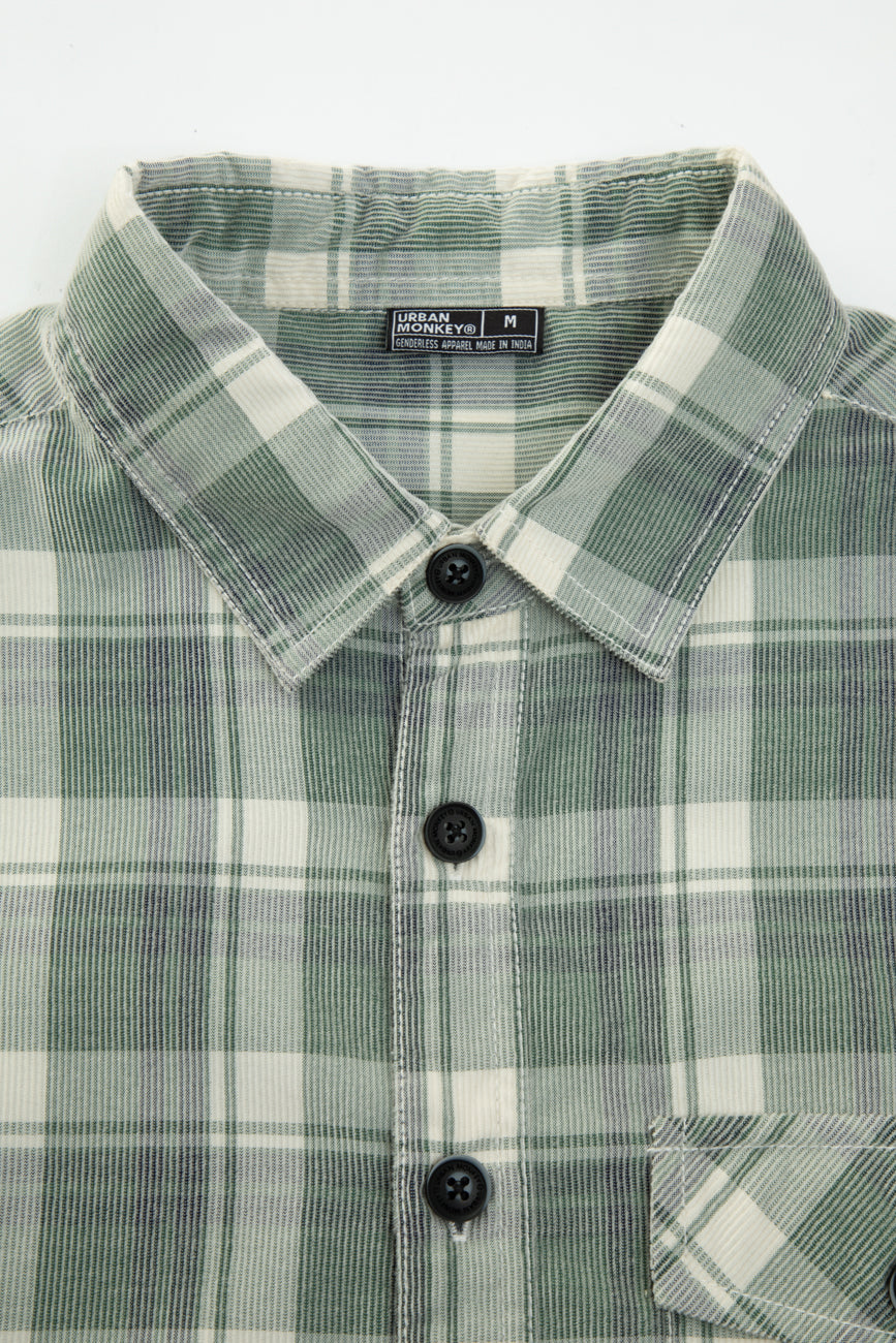 Check Corduroy Shirt 013 // regular fit Urban Monkey®