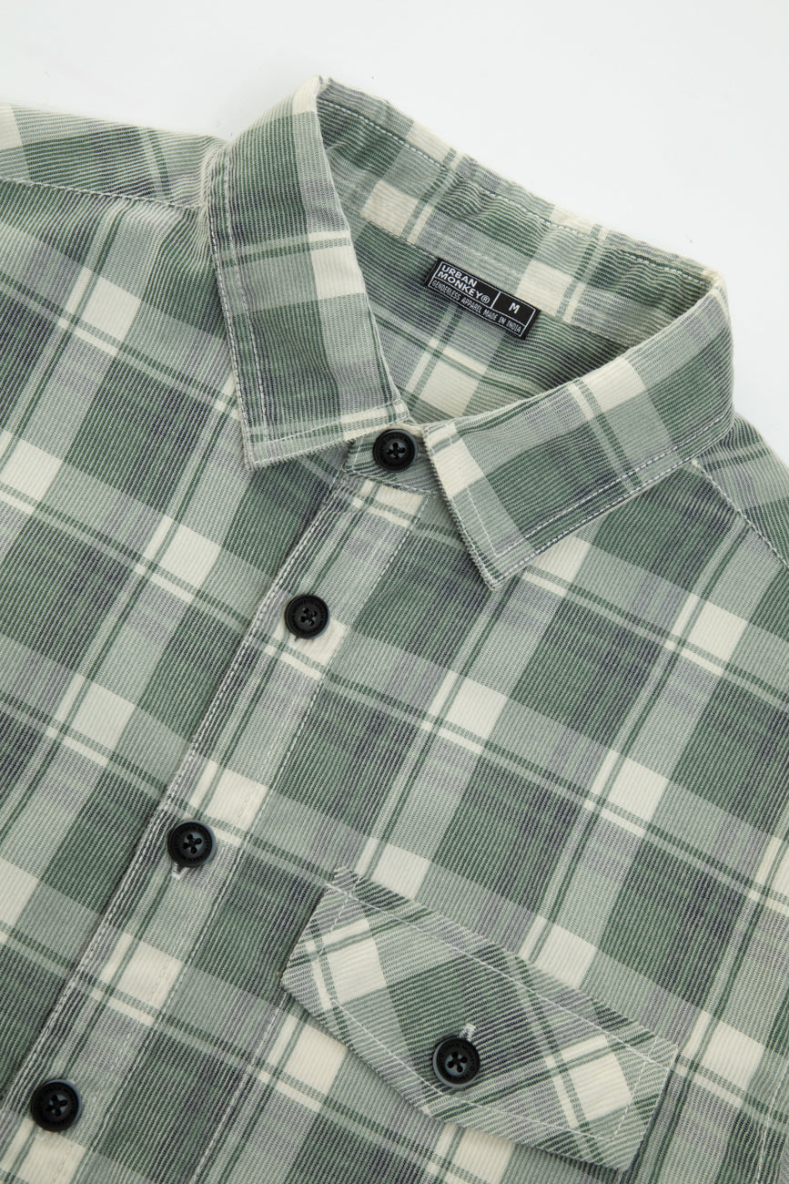 Check Corduroy Shirt 013 // regular fit Urban Monkey®