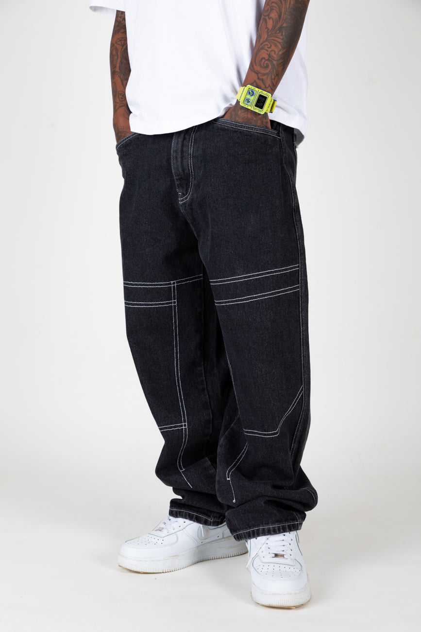 Buy Y2K Hip Hop Black Jeans Online – Urban Monkey®