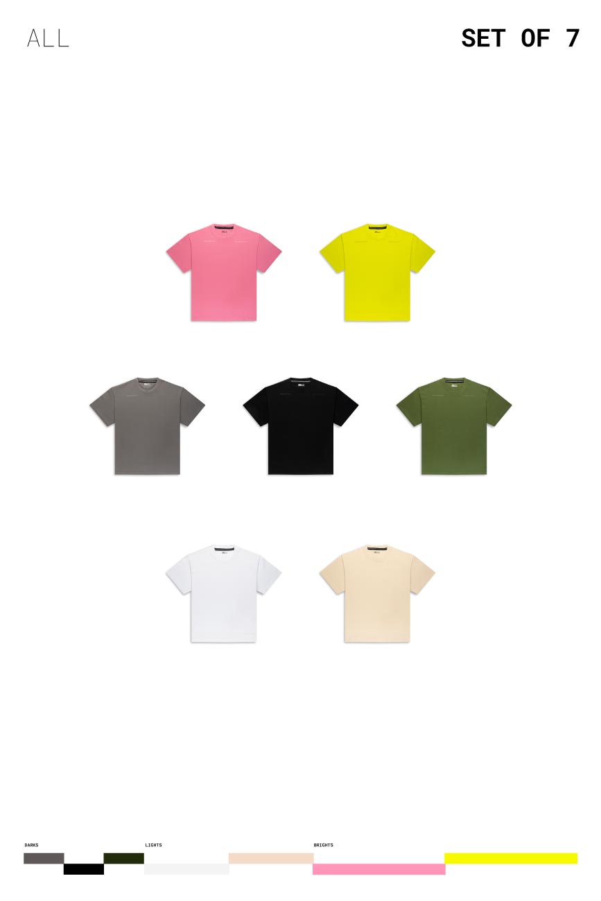 Pack of 7 Core T-shirts