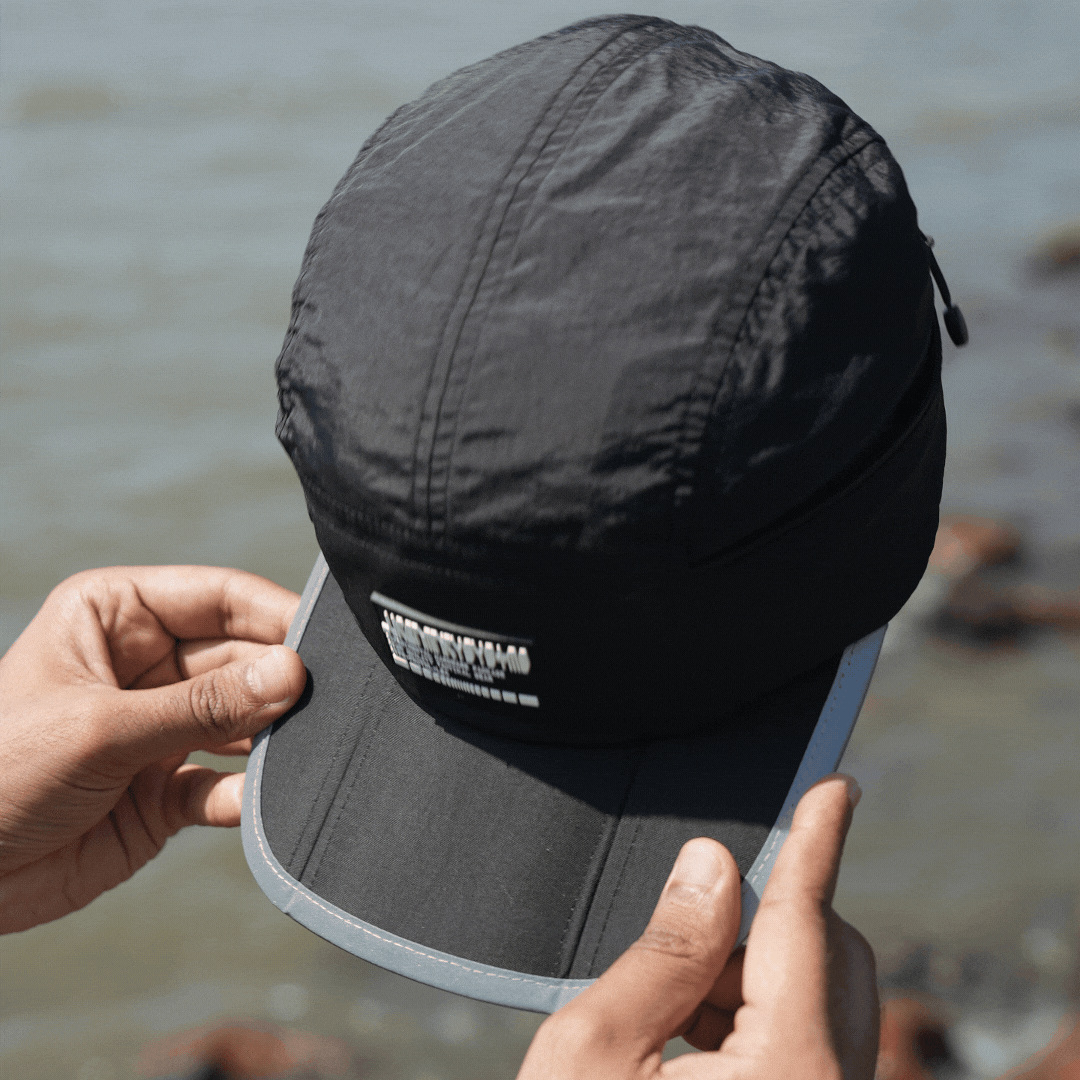 Foldable Camper Cap // Black Urban Monkey®