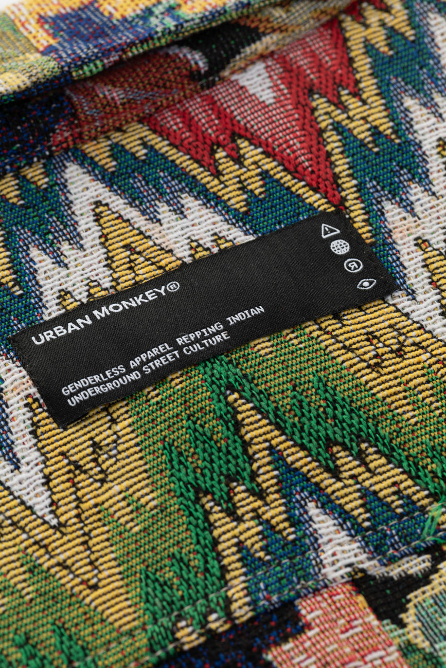 Flowers are dope // Jacquard Bomber Jacket Urban Monkey®