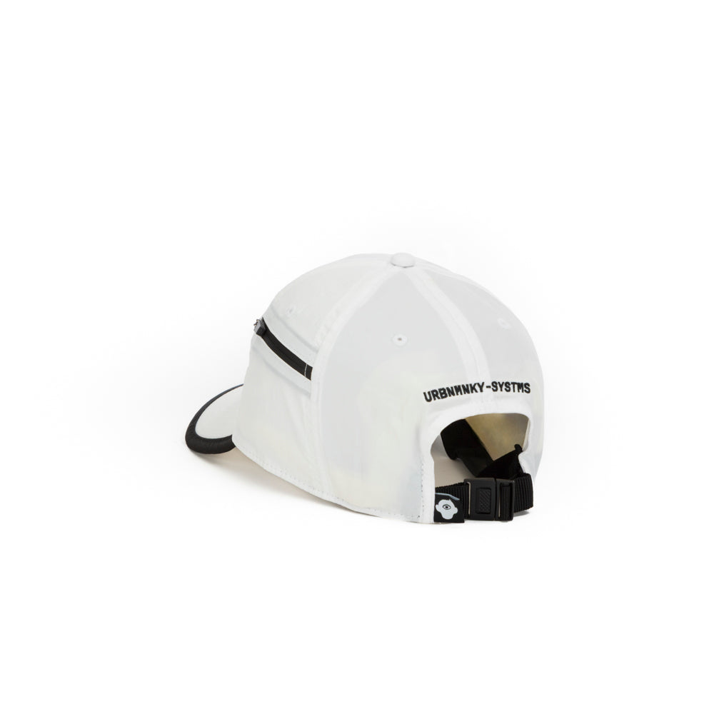 Foldable outdoor cap with pocket // white Urban Monkey®