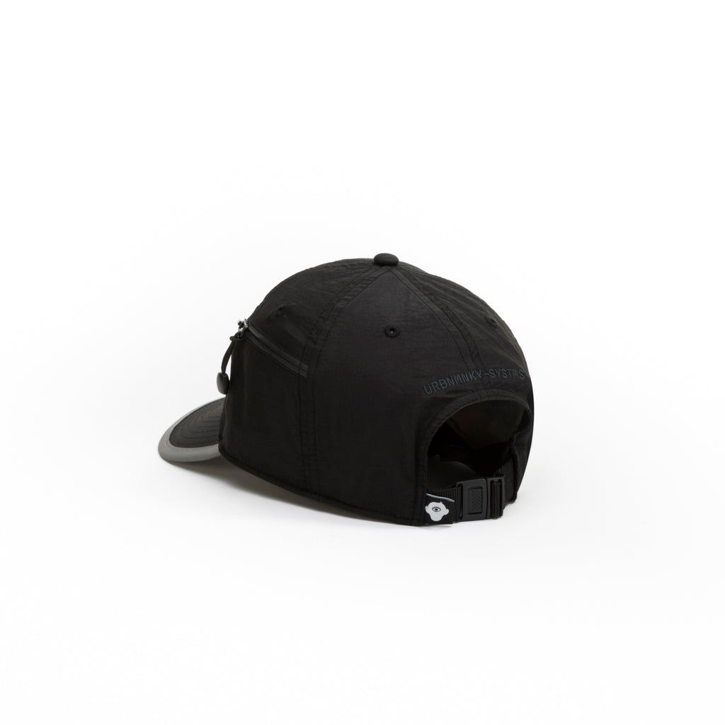 Foldable Outdoor Cap with Pocket // Black Urban Monkey®