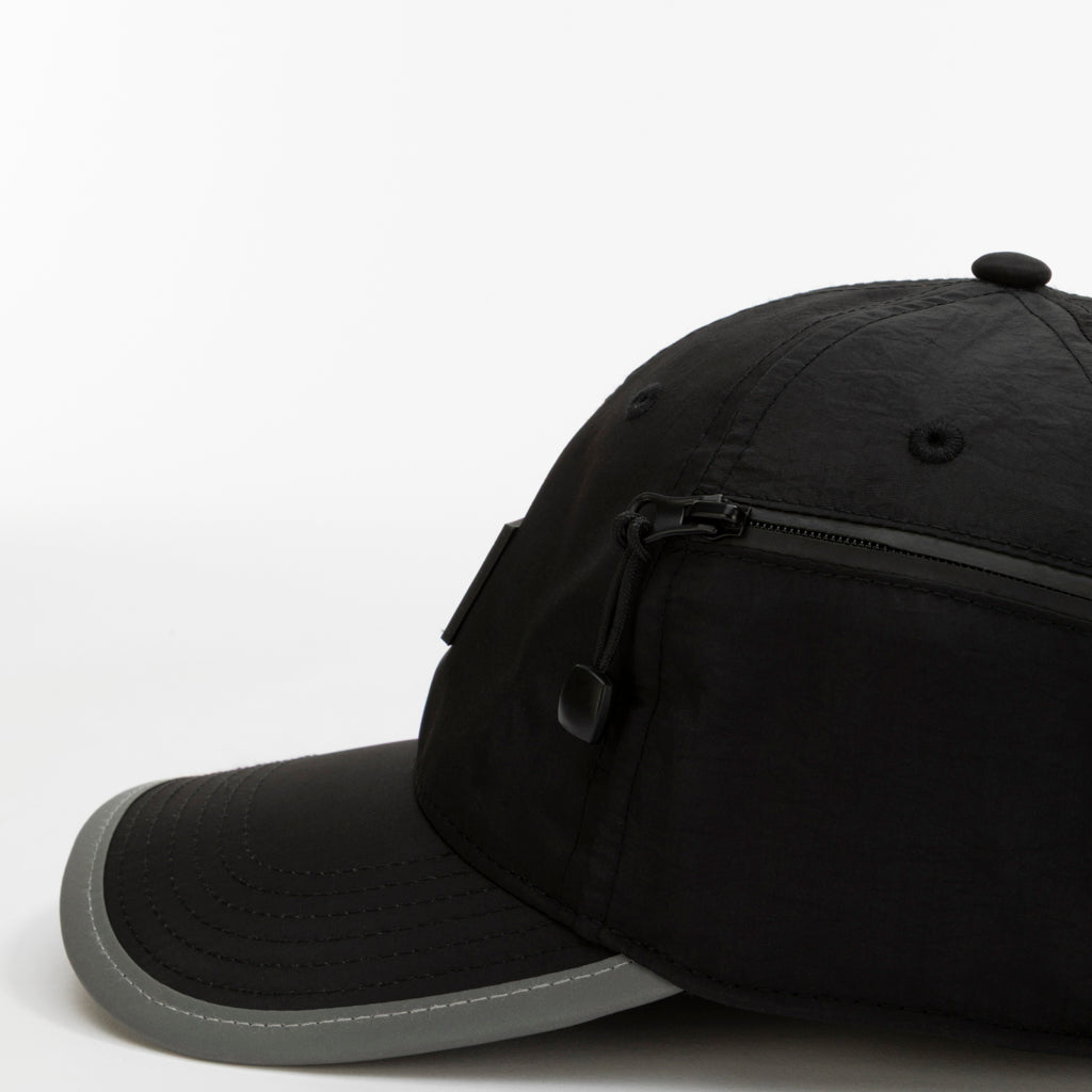 Foldable Outdoor Cap with Pocket // Black Urban Monkey®