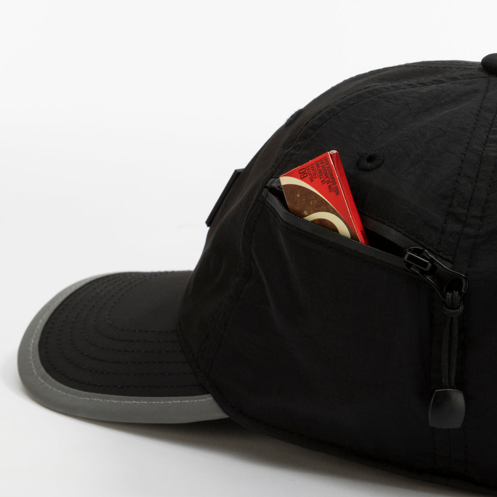 Foldable Outdoor Cap with Pocket // Black Urban Monkey®