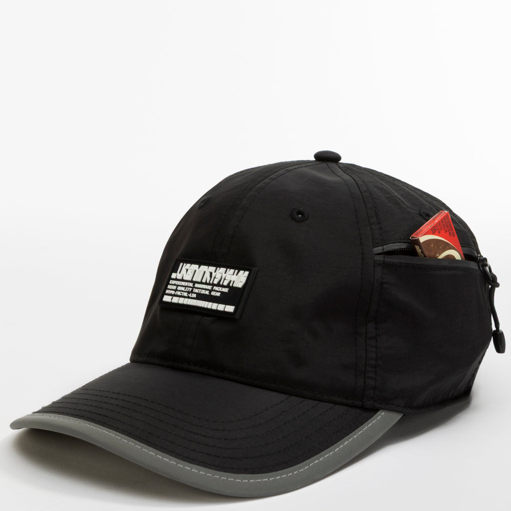 Foldable Outdoor Cap with Pocket // Black Urban Monkey®