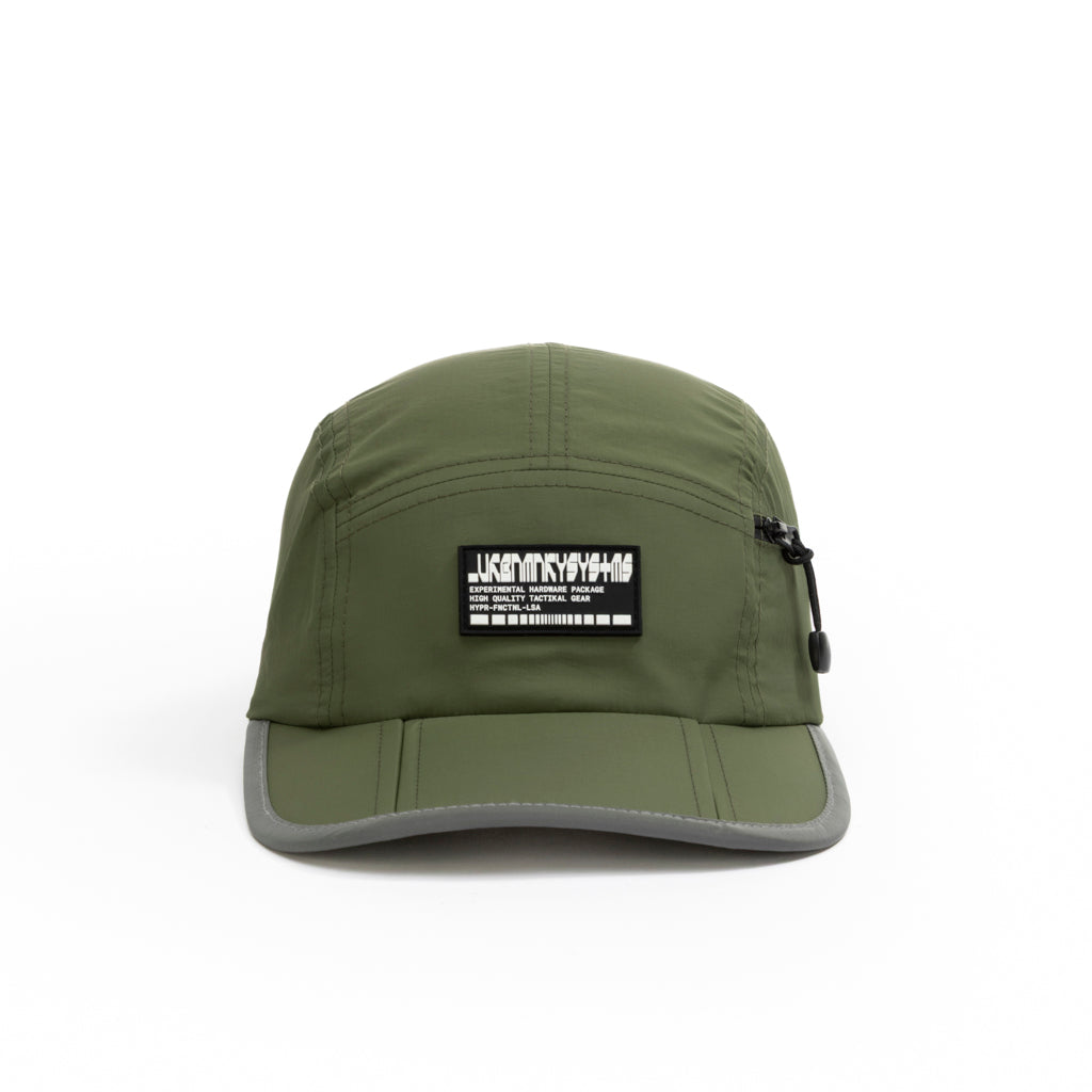 Foldable Outdoor Cap with Pocket // Olive Urban Monkey®