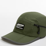 Foldable Outdoor Cap with Pocket // Olive Urban Monkey®