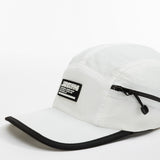 Foldable Outdoor Cap with Pocket // White Urban Monkey®