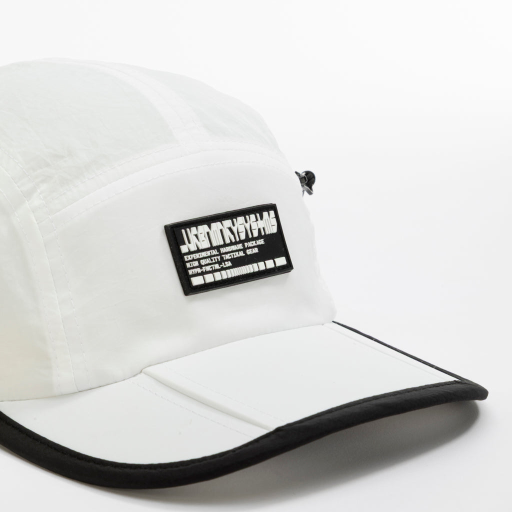 Foldable Outdoor Cap with Pocket // White Urban Monkey®