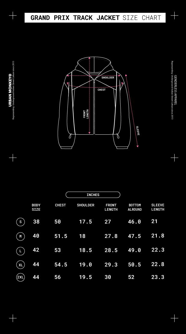 Size Chart Mobile Image