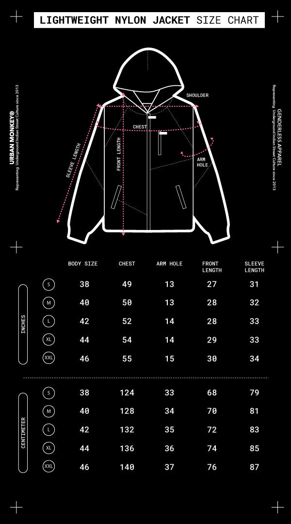 Size Chart Mobile Image