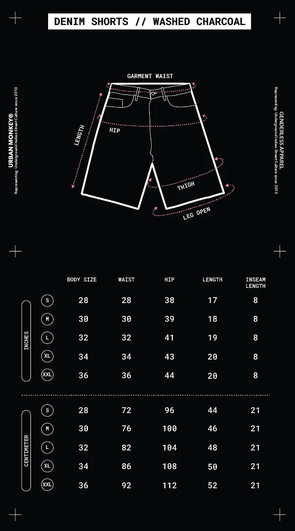 Size Chart Mobile Image