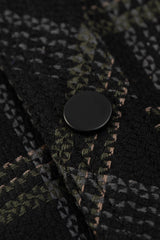 Plaid Long Sleeve Shirt // Black Urban Monkey®