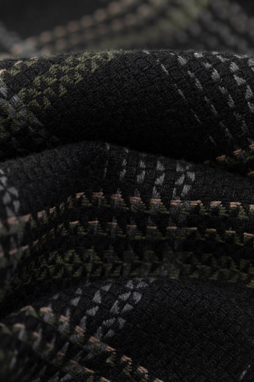 Plaid Long Sleeve Shirt // Black Urban Monkey®