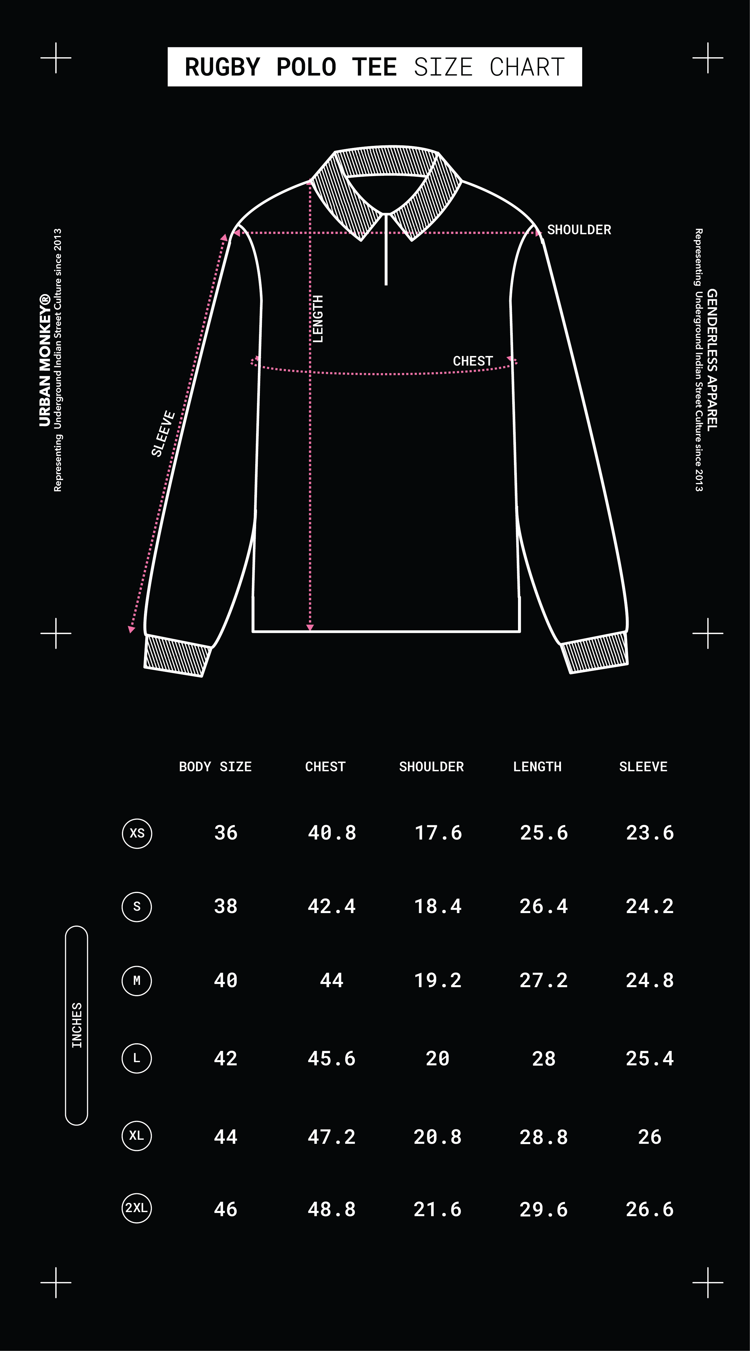 Size Chart Mobile Image