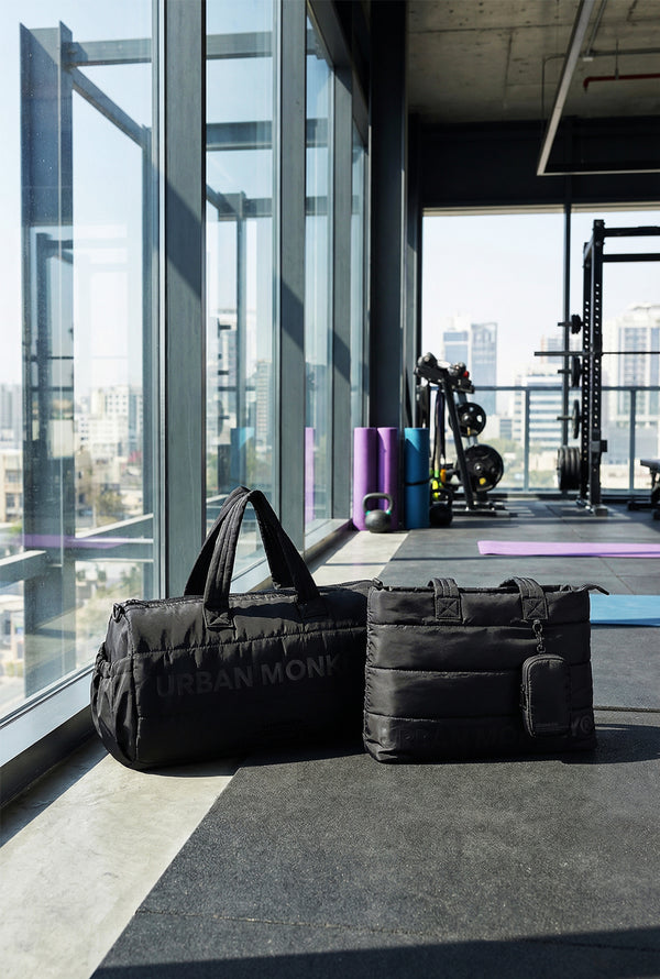 Pack of 2 Puffer bags // Black On Black