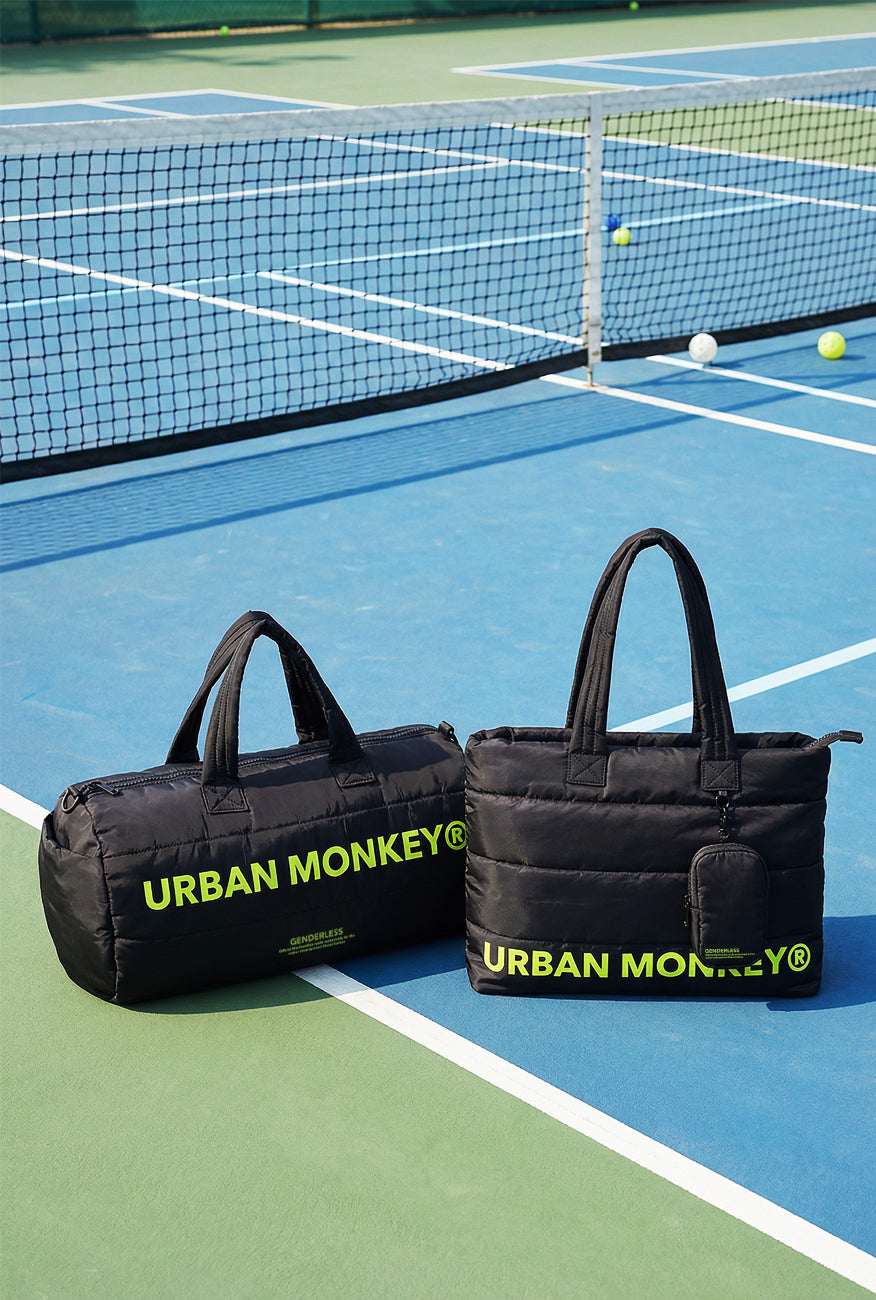 Pack of 2 Puffer bags // Neon On Black Urban Monkey®
