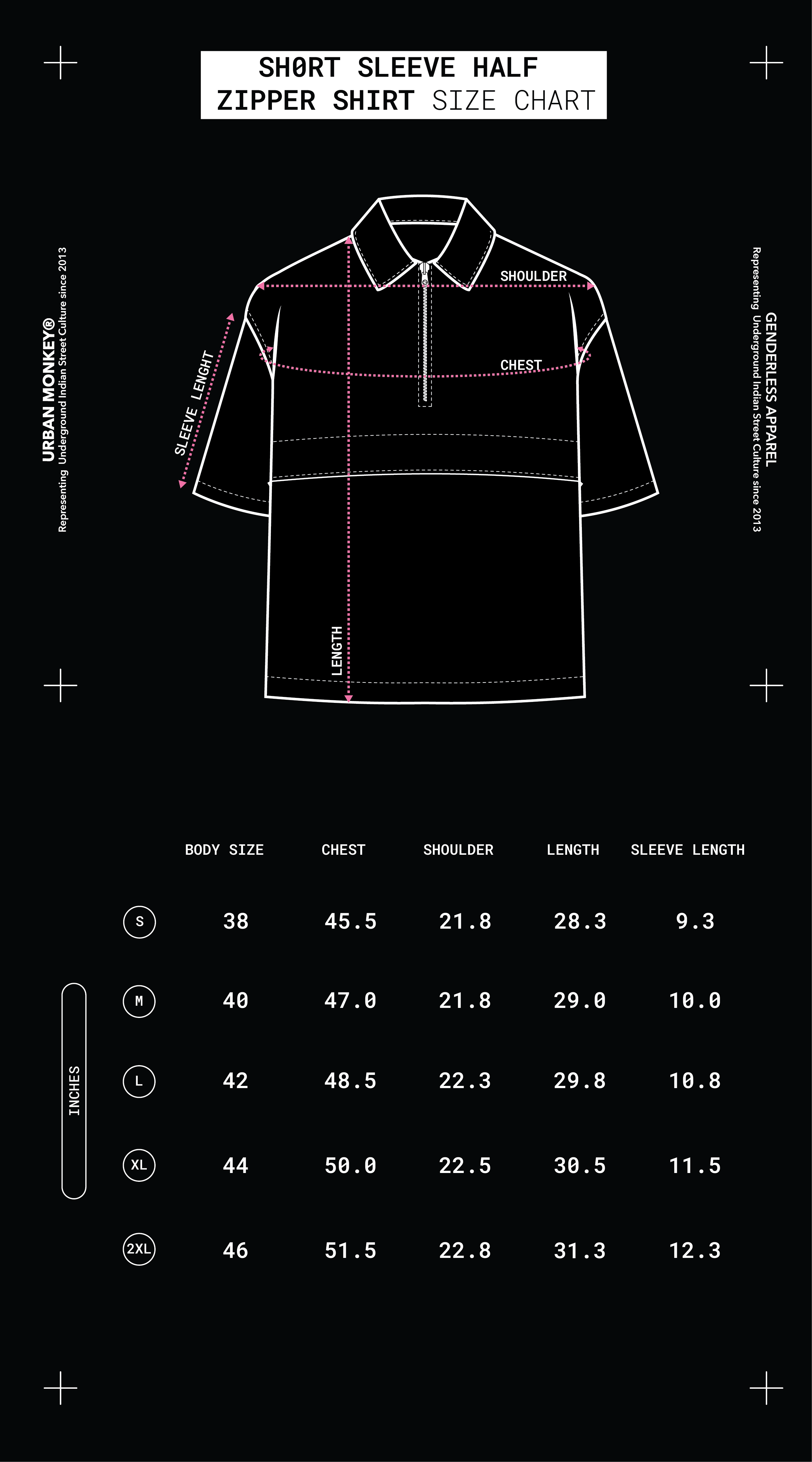 Size Chart Mobile Image
